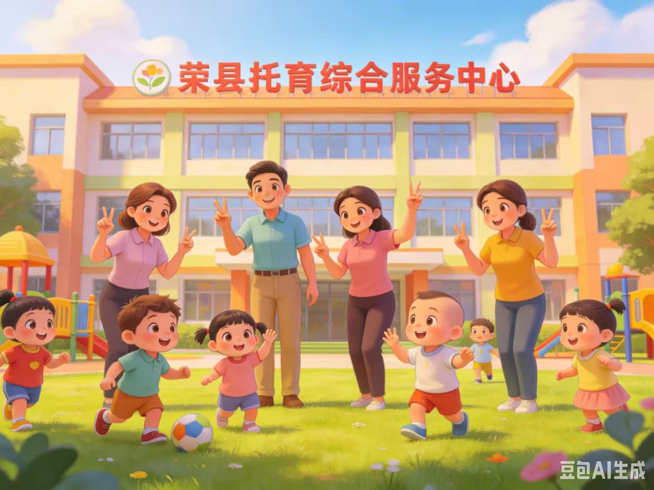 家有0-3岁宝宝的家长看过来！荣县托育综合服务中心年底开园，普惠、公办、专业！解放爸妈就靠它！